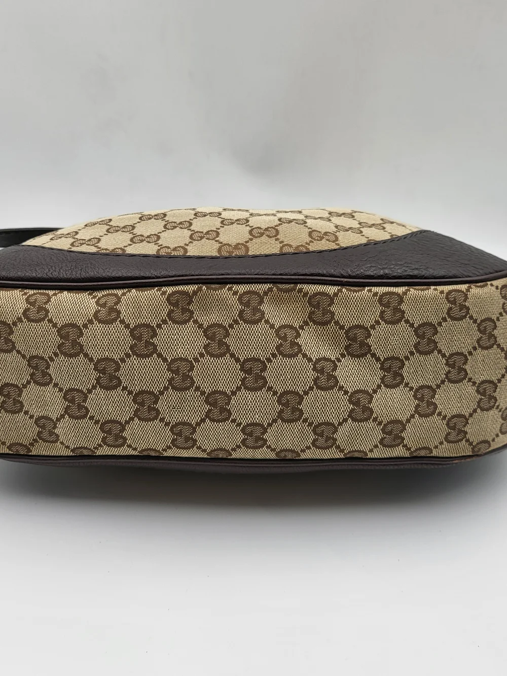 GUCCI Monogram Medium Charlotte Hobo Brown,, Authentic!!